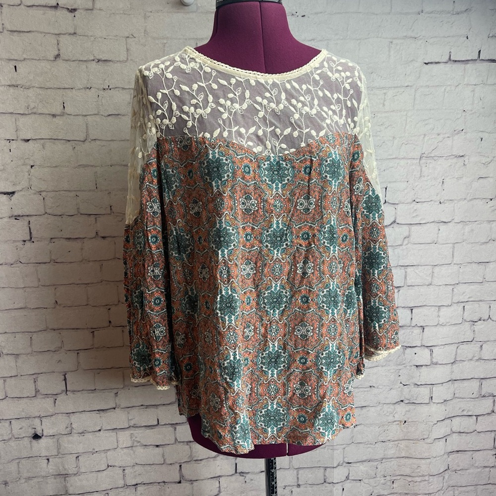 Hayden size large boho blouse